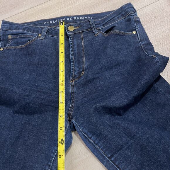 Articles Of Society Faith Flare Jeans Womens SZ 28 Dark Wash Mid Rise Retro Y2K - Picture 5 of 12